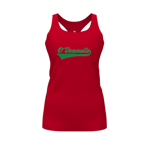 [CUS-DFW-RCBK-PER-RED-FYS-LOGO2] Decker Racerback Tank Top (Female Youth S, Red, Logo 2)
