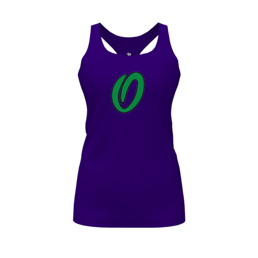[FT0TRBPP-FYS-LOGO1] Decker Racerback Tank Top (Female Youth S, Purple, Logo 1)