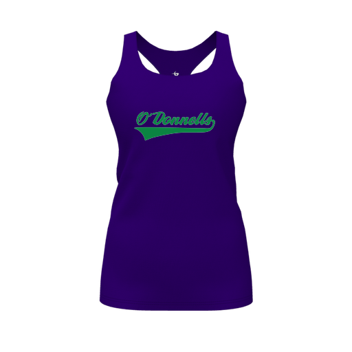 [FT0TRBPP-FYS-LOGO2] Decker Racerback Tank Top (Female Youth S, Purple, Logo 2)