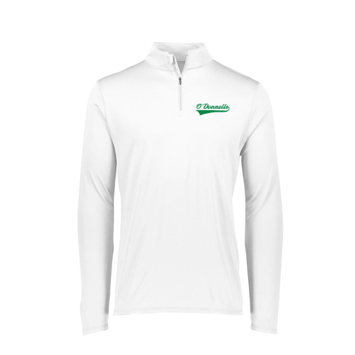 [FTLQFLWH-FAXS-LOGO2] Decker Women's Flex-Lite 1/4 Zip Shirt (Female Adult XS, White, Logo 2)