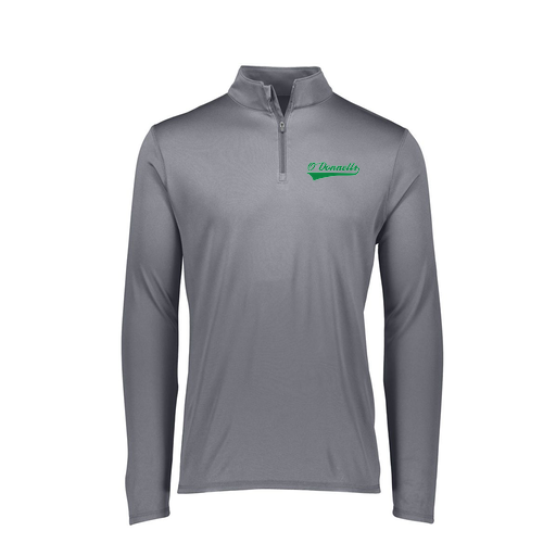 [FTLQFLGY-FAXS-LOGO2] Decker Women's Flex-Lite 1/4 Zip Shirt (Female Adult XS, Gray, Logo 2)