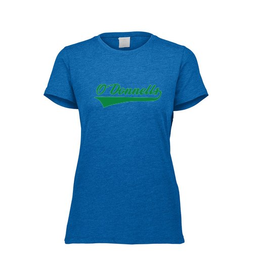 [FTSCUBRY-FAXS-LOGO2] Decker Women's Tri-Blend T-Shirt - Short Sleeve (Female Adult XS, Royal, Logo 2)