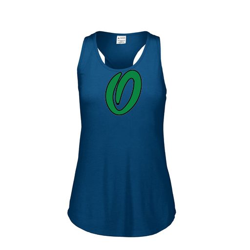 [FT0TUBNV-FAS-LOGO1] Ladies Tri Blend Tank Top (Female Adult S, Navy, Logo 1)