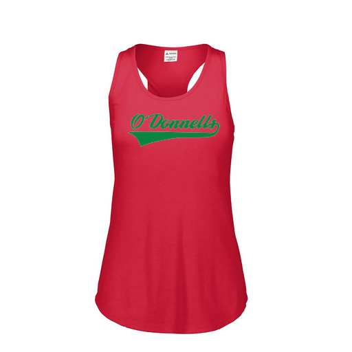 [FT0TUBRD-FAS-LOGO2] Ladies Tri Blend Tank Top (Female Adult S, Red, Logo 2)