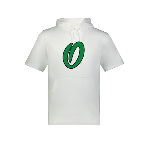 [6871.005.S-LOGO1] Men's Dri Fit Short Sleeve Hoodie (Adult S, White, Logo 1)