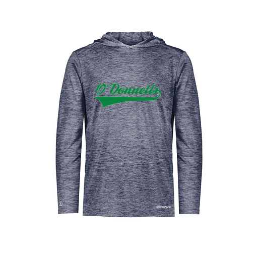 [FOLHCGNV-AS-LOGO2] Decker Men's Charge Hoodie (Adult S, Navy, Logo 2)