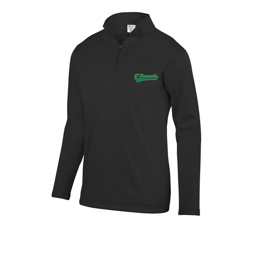 [5508.080.S-LOGO2] Decker Youth FlexFleece 1/4 Zip (Youth S, Black, Logo 2)