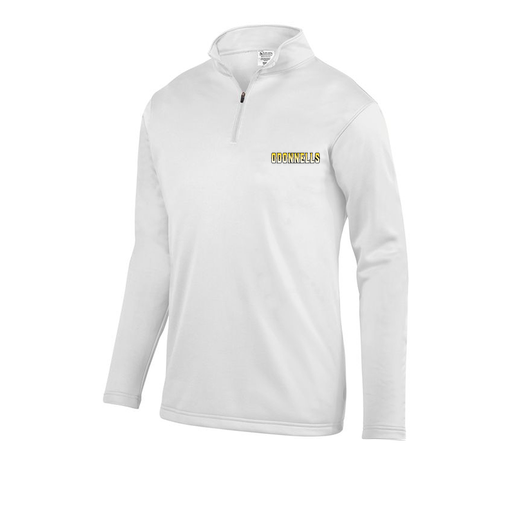[5508.005.S-LOGO3] Decker Youth FlexFleece 1/4 Zip (Youth S, White, Logo 3)