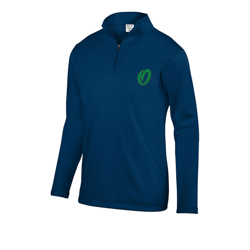 [5508.065.S-LOGO1] Decker Youth FlexFleece 1/4 Zip (Youth S, Navy, Logo 1)
