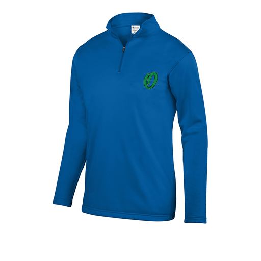 [5508.060.S-LOGO1] Decker Youth FlexFleece 1/4 Zip (Youth S, Royal, Logo 1)