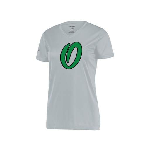 [222820.099.S-LOGO1] Ladies Movement Dri Fit Shirt (Female Adult S, Silver, Logo 1)